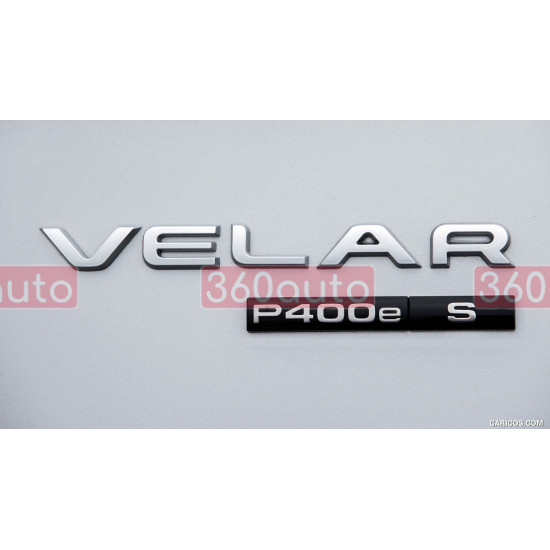 Автологотип логотип надпись Range Rover Velar Silver на крышку багажника