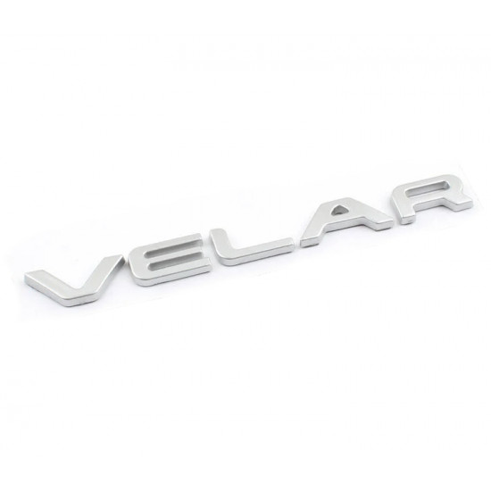 Автологотип логотип надпись Range Rover Velar Silver на крышку багажника