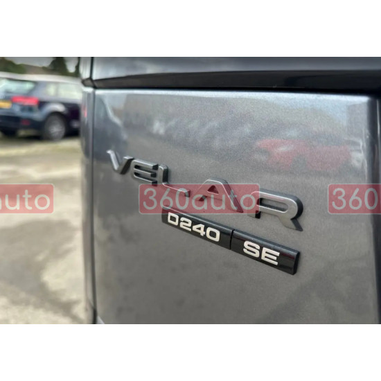 Автологотип логотип надпись Range Rover Velar графит на крышку багажника