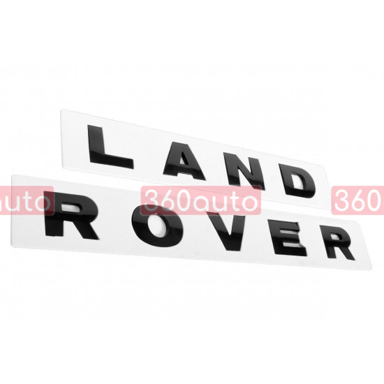 Автологотип шильдик емблема напис Land Rover Black LR038657-LR038658
