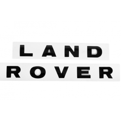 Автологотип шильдик эмблема надпись Land Rover Black LR038657-LR038658
