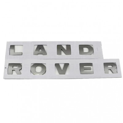 Автологотип шильдик эмблема надпись Land Rover серый графитовый