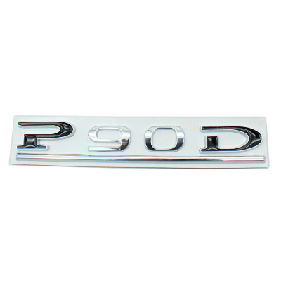 Автологотип шильдик емблема Tesla P90D Silver Black