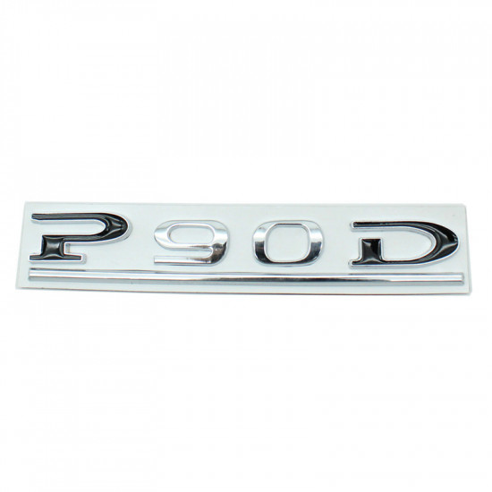 Автологотип шильдик емблема Tesla P90D Silver Black