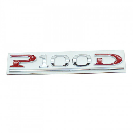 Автологотип шильдик емблема Tesla P100D Silver Red