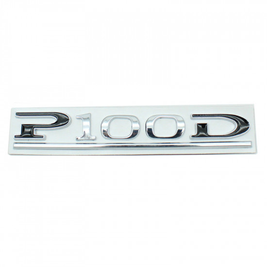 Автологотип шильдик емблема Tesla P100D Silver Black