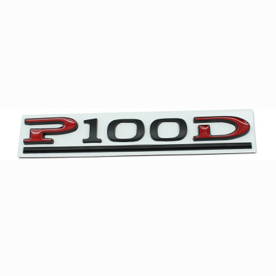 Автологотип шильдик емблема Tesla P100D Red Black