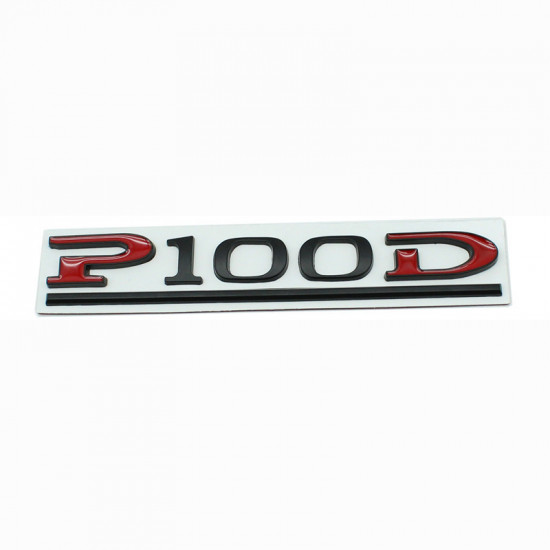 Автологотип шильдик емблема Tesla P100D Red Black