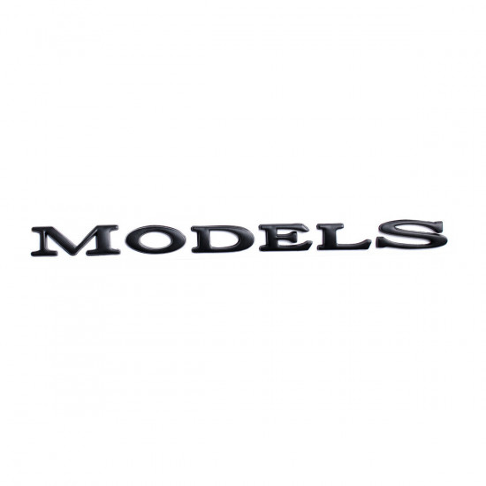 Автологотип емблема напис Tesla Model S Performance Black Matt