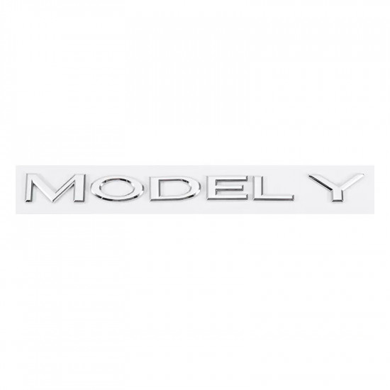 Автологотип напис Tesla Model Y Chrome