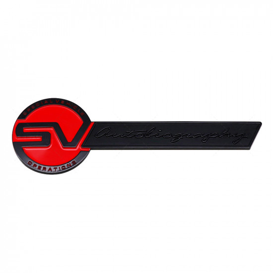 Автологотип шильдик эмблема надпись Range Rover SV Autobiography LR086340 Black Red