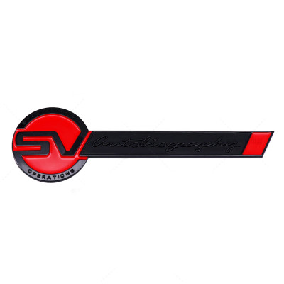 Автологотип шильдик емблема напис Range Rover SV Autobiography Black Red