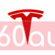 Автологотип шильдик емблема Tesla Model Y, Model 3 Red на капот