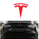 Автологотип шильдик емблема Tesla Model Y, Model 3 Red на кришку багажника