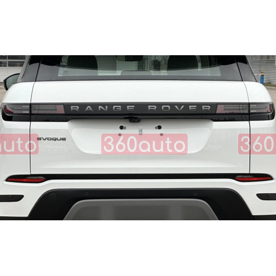 Автологотип шильдик емблема напис Range Rover Evoque L551 2018- на кришку багажника чорний глянець