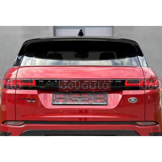 Автологотип шильдик логотип надпись Range Rover Evoque L551 2018- на крышку багажника черный глянец