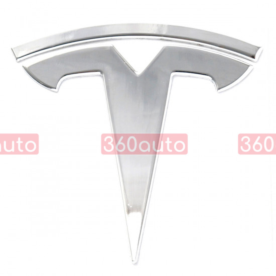 Автологотип шильдик емблема Tesla Model Y, Model 3 Chrome на кришку багажника