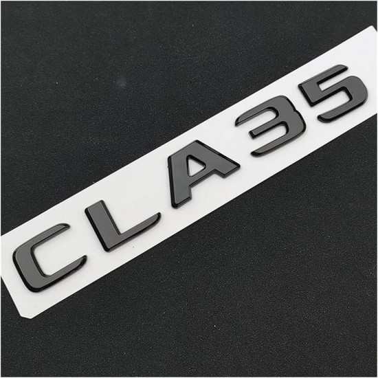 Автологотип шильдик емблема напис Mercedes CLA35 чорний глянець