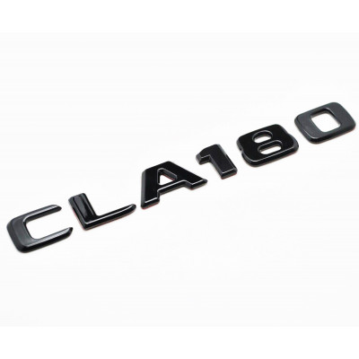 Автологотип шильдик емблема напис Mercedes CLA180 чорний глянець