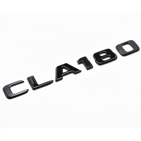 Автологотип шильдик эмблема надпись Mercedes CLA180 чорний глянець