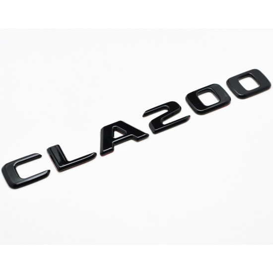 Автологотип шильдик емблема напис Mercedes CLA200 чорний глянець