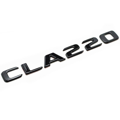 Автологотип шильдик эмблема надпись Mercedes CLA220 черный глянец