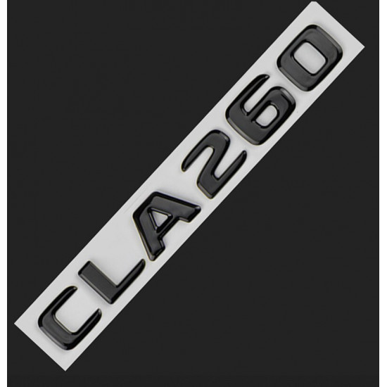 Автологотип шильдик емблема напис Mercedes CLA260 чорний глянець
