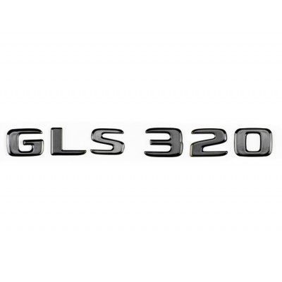 Автологотип шильдик эмблема надпись Mercedes GLS320 Black