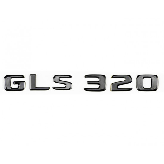Автологотип шильдик эмблема надпись Mercedes GLS320 Black