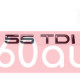 Автологотип шильдик эмблема надпись Audi 55TDI Black Еdition на крышку багажника