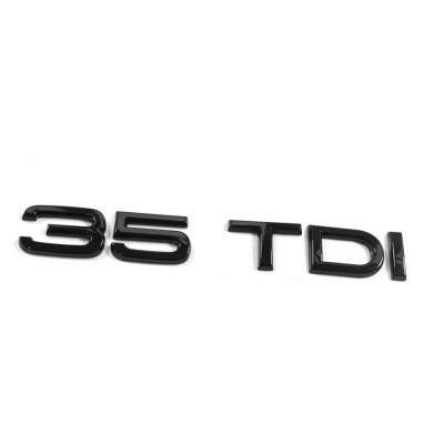 Автологотип шильдик эмблема надпись Audi 35TDI Black Еdition на крышку багажника