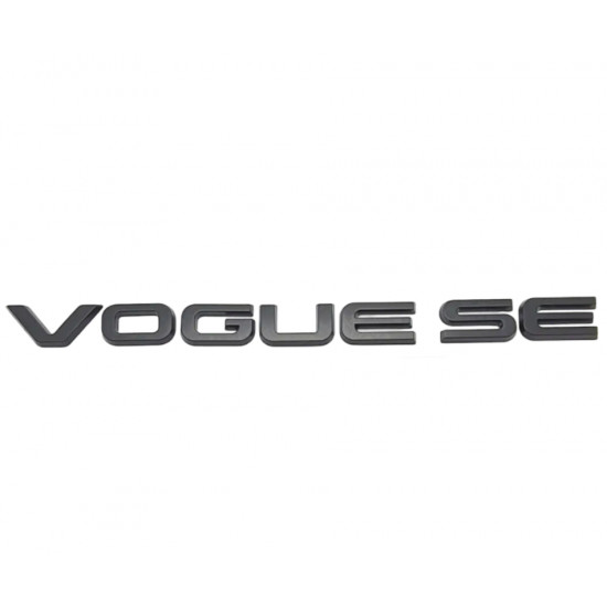 Автологотип логотип надпись Range Rover Vogue SE Black матовый на крышку багажника