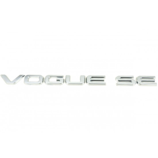 Автологотип емблема напис Range Rover Vogue SE Silver на кришку багажника