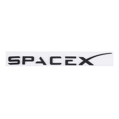 Автологотип емблема напис Tesla SpaceX Performance Black Matt