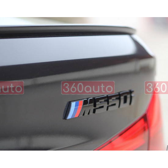 Автологотип шильдик емблема напис BMW M550i black глянець на кришку багажника