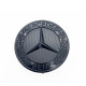 Автологотип эмблема на капот Mercedes черный глянец A0008171801 57мм