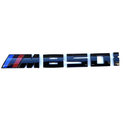 Автологотип шильдик логотип надпись BMW M850i black глянец на крышку багажника