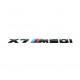 Автологотип шильдик эмблема надпись BMW X7M50i black глянец на крышку багажника