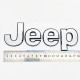 Автологотип шильдик емблема напис Jeep chrome з чорною окантовкою