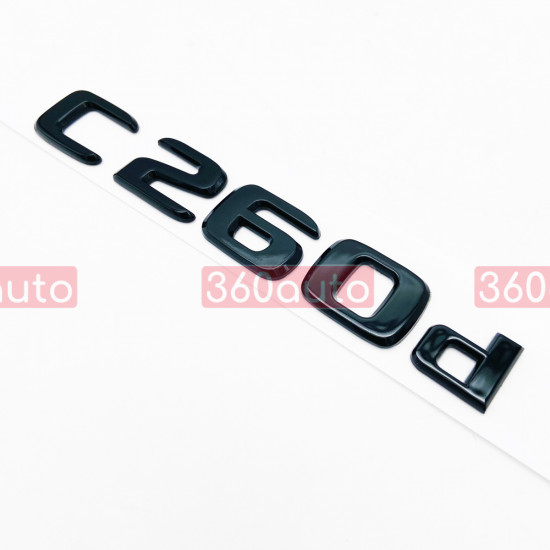 Автологотип шильдик емблема напис Mercedes C260d gloss black