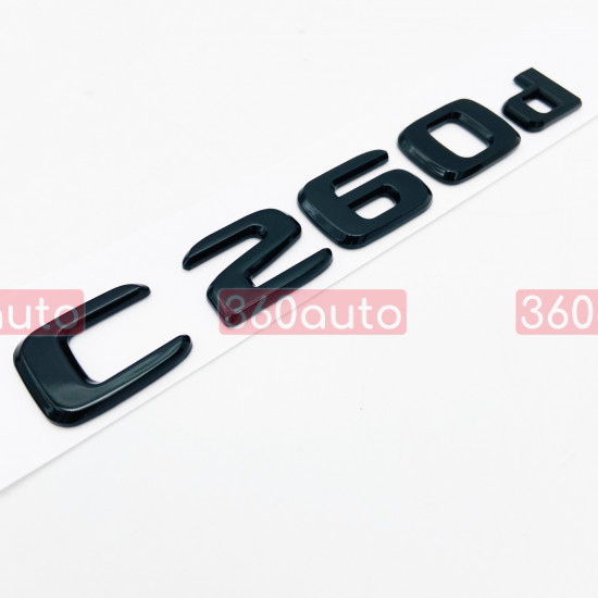 Автологотип шильдик емблема напис Mercedes C260d gloss black