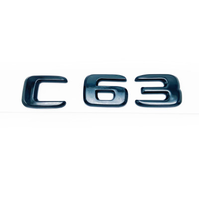 Автологотип шильдик емблема напис Mercedes C63 gloss black