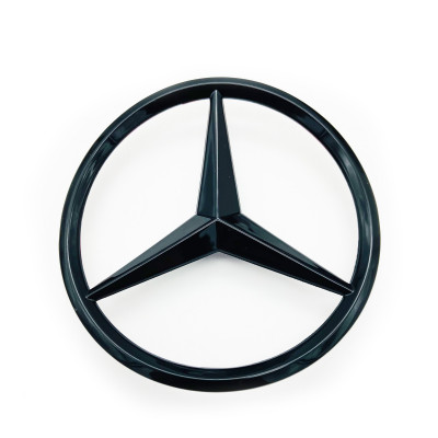 Задня емблема для Mercedes GLA-class X156 2014-2019 чорний глянець A1568170016