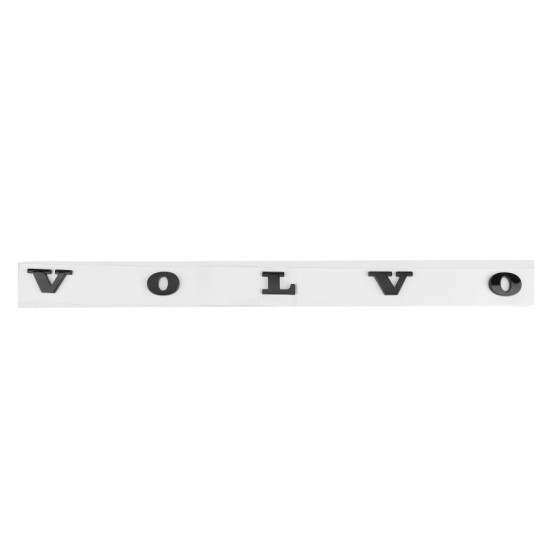 Авто шильдик логотип емблема напис Volvo Black глянець