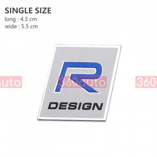 Автологотип шильдик емблема Volvo R Design
