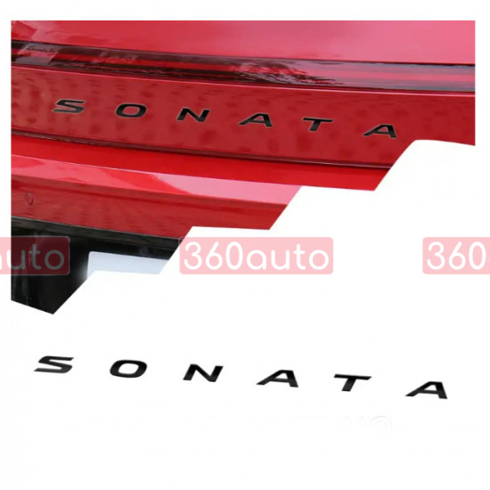 Автологотип шильдик емблема напис Hyundai Sonata 2018-2022 9/10 Black Edition