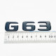 Автологотип шильдик емблема напис Mercedes G63 чорний глянець