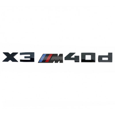 Автологотип шильдик емблема напис BMW X3M40d Black Shadow Edition