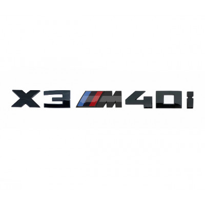 Автологотип шильдик эмблема надпись BMW X3M40i Black Shadow Edition