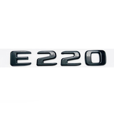 Автологотип надпись Mercedes E220 black